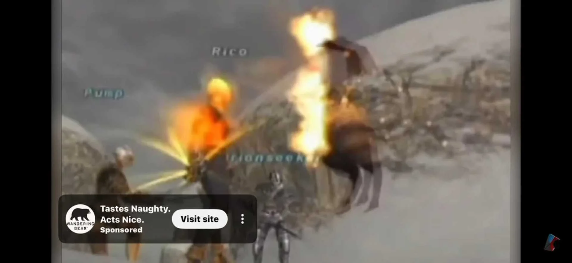 Corner screen ad on fullscreen YouTube